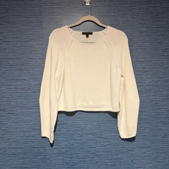 Banana Republic Cream XS Boat-Neck Chunky Sweater - Picture 1 of 7